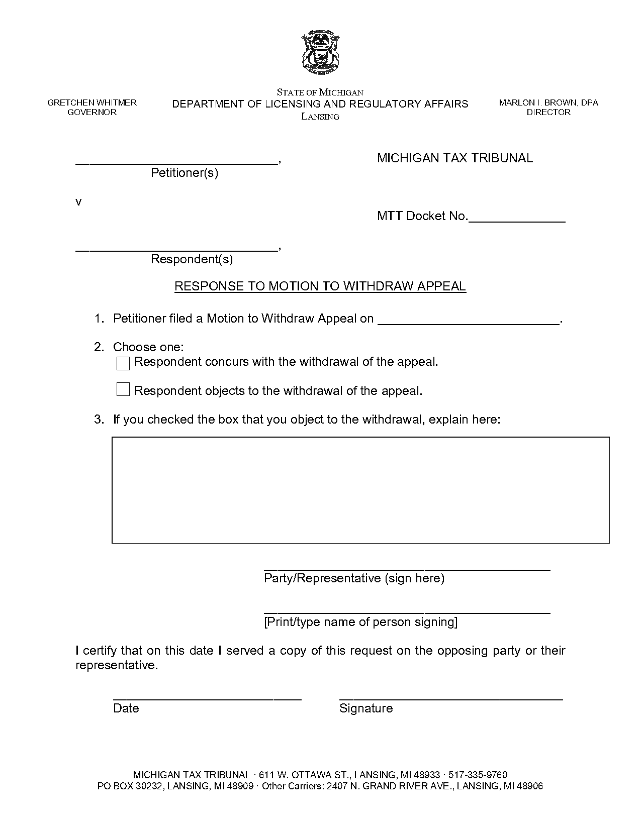 application rescind appeal form