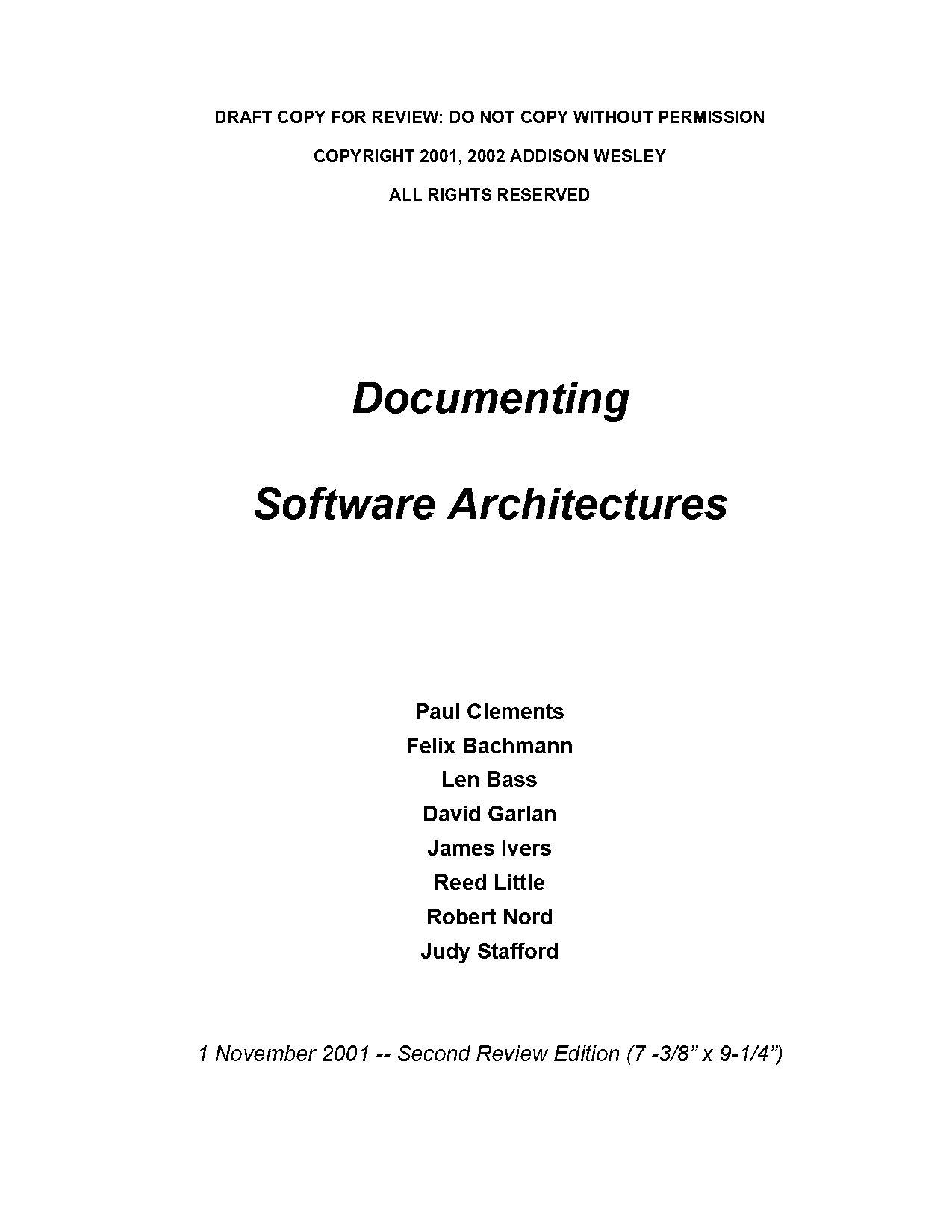 documenting software architectures paul clements pdf