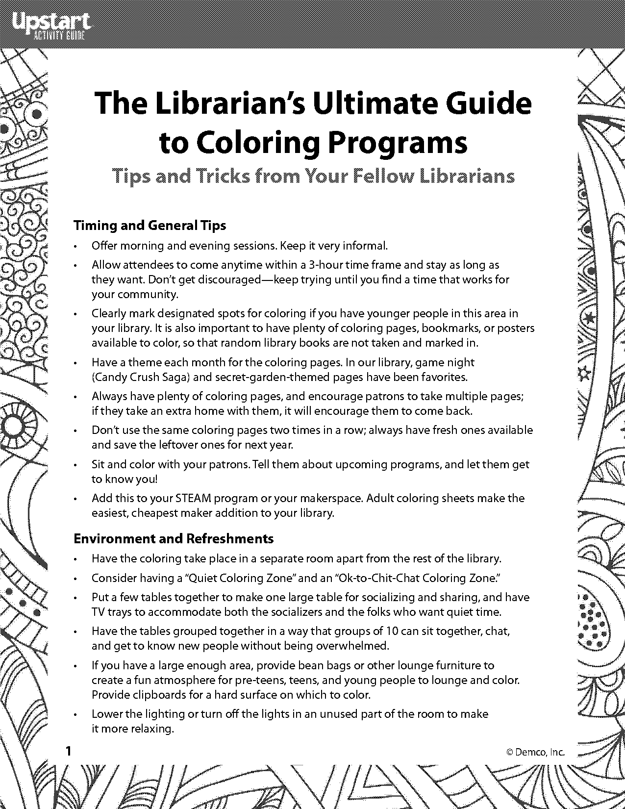 adult blank pages to print and color unique patter