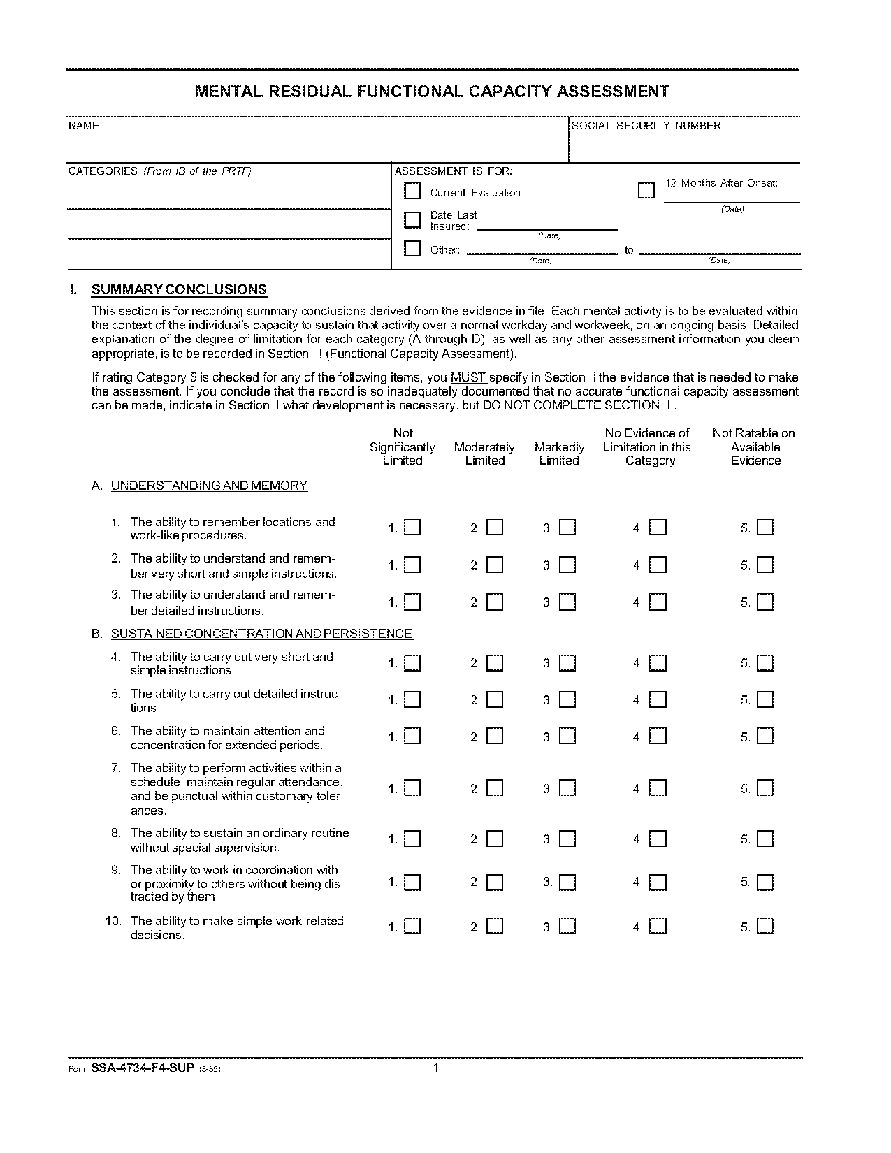 functional capacity evaluation template