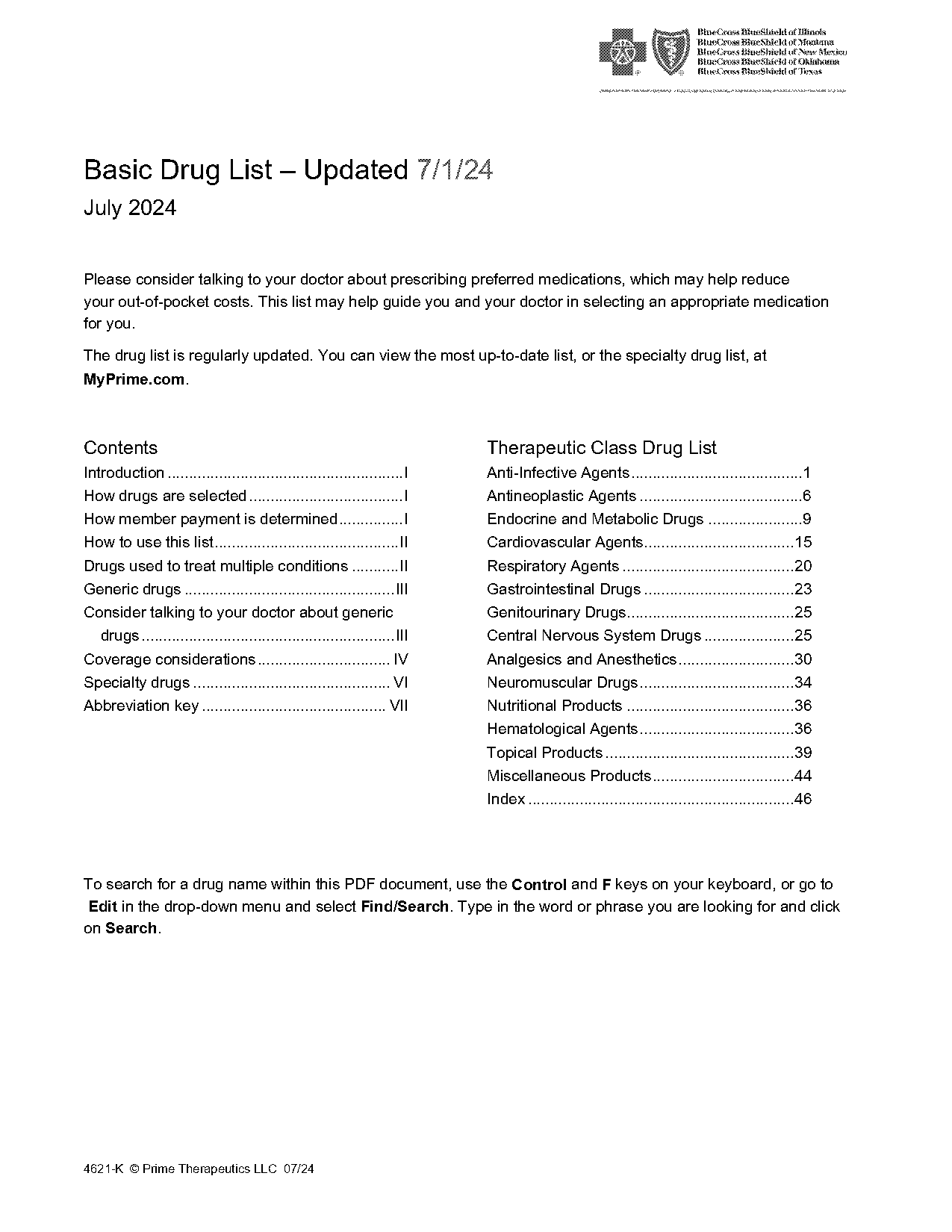 anthem blue cross non formulary