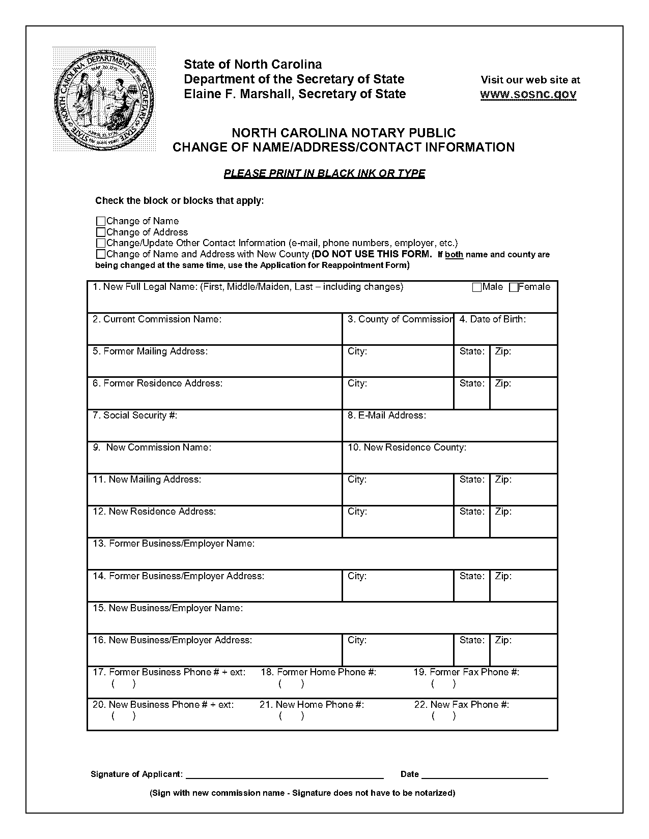 nc notary employment information