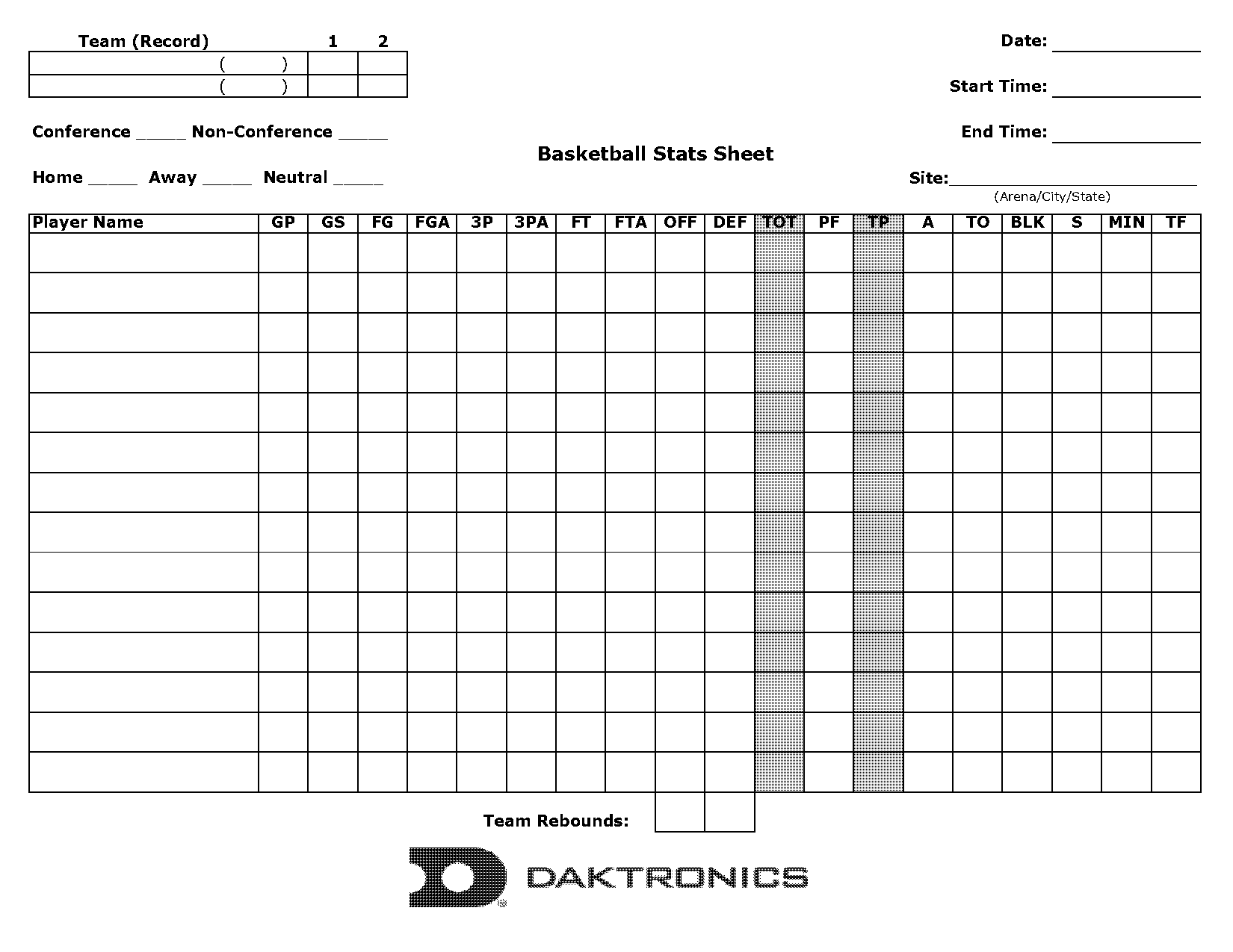 basketball stat spreadsheet template