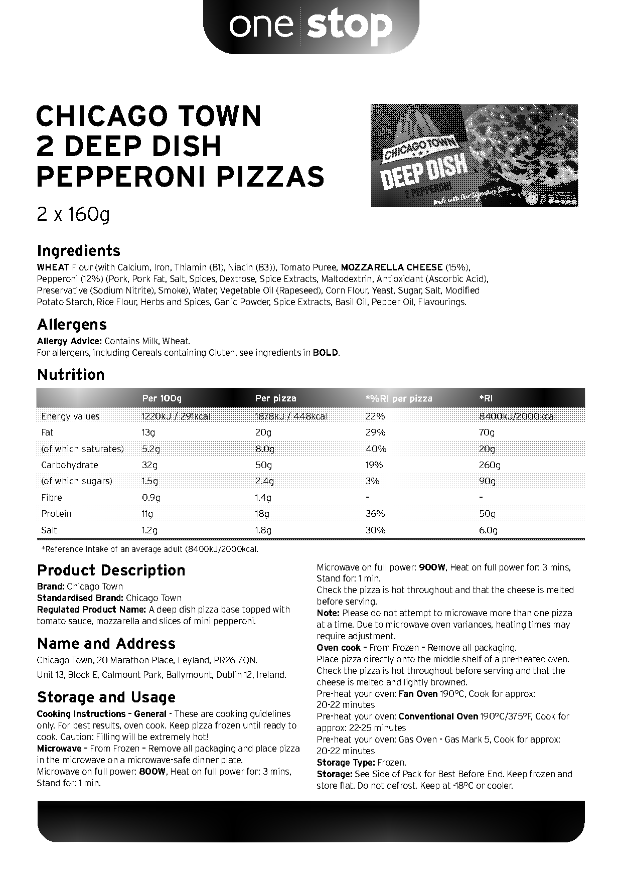 tombstone frozen pizza cooking instructions