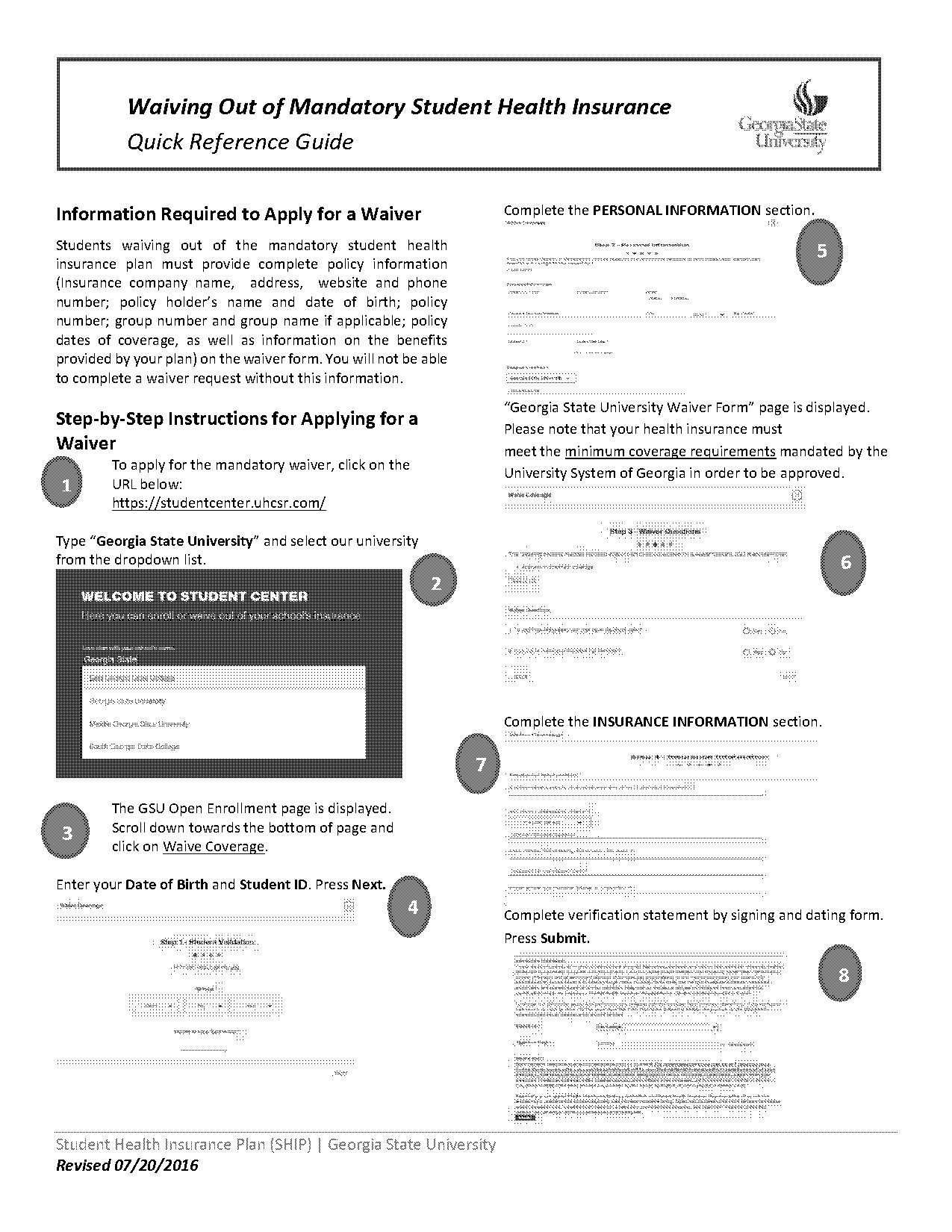 how to waive georgia state ship