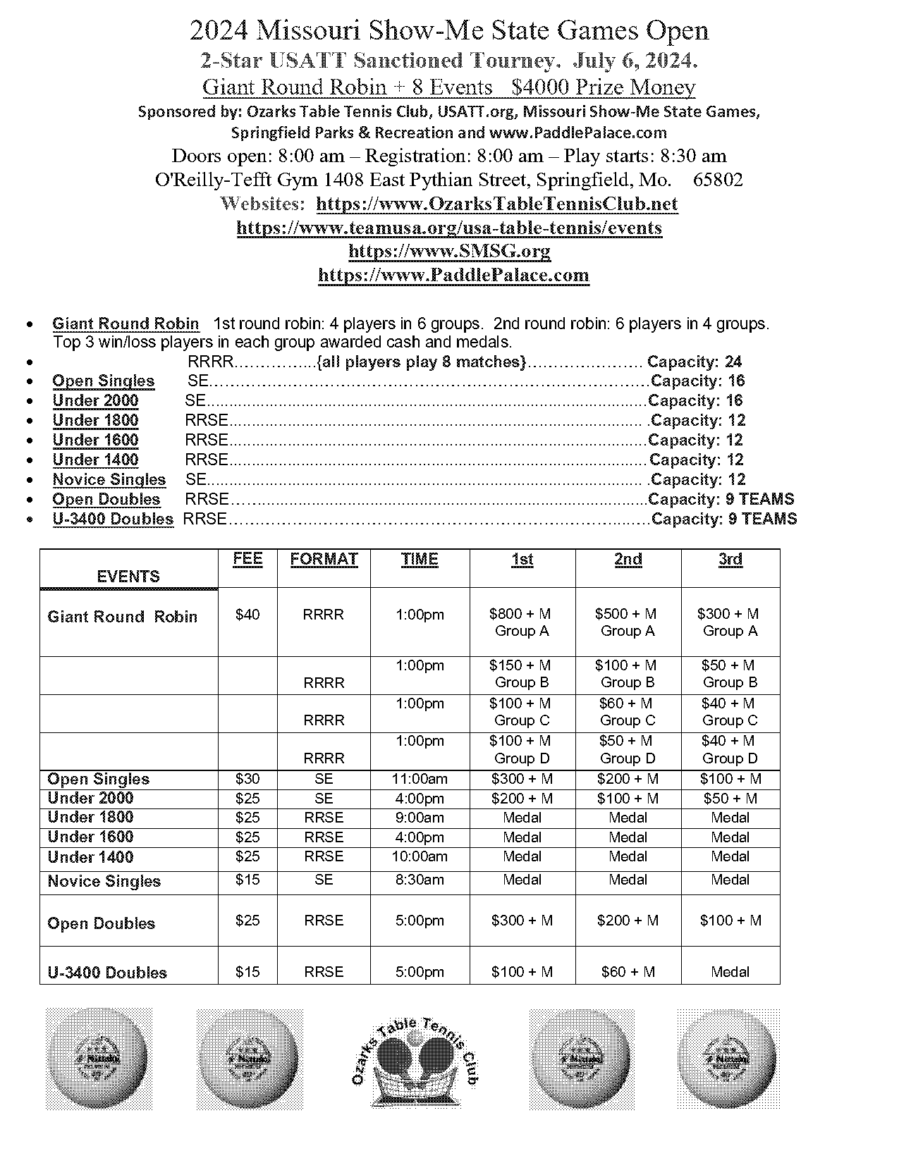 how many players in table tennis team event