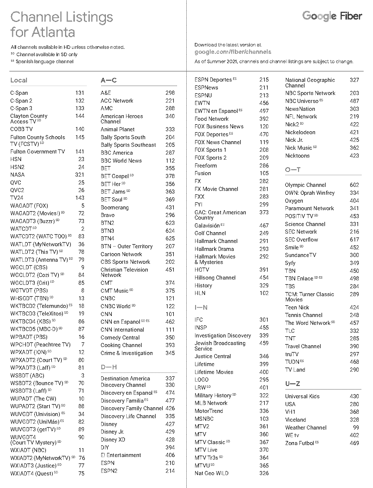 comcast arizona channel guide