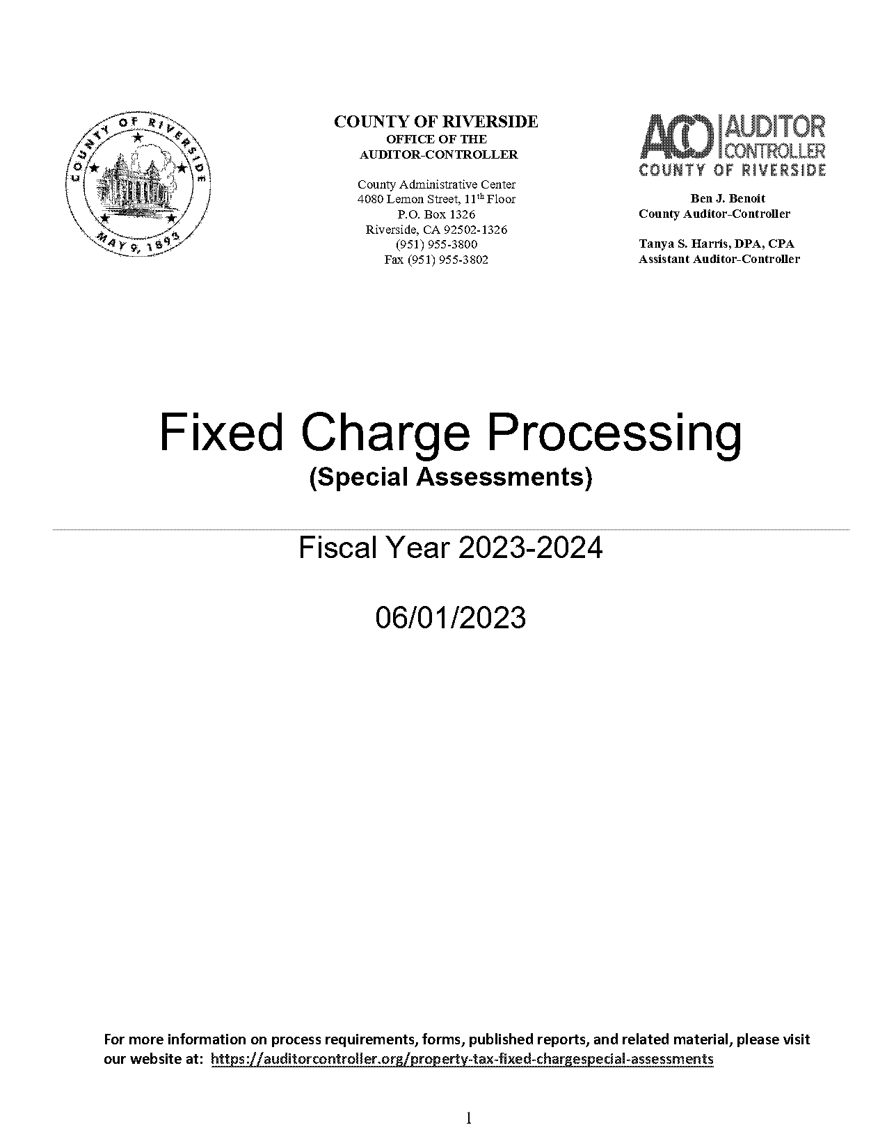 county of riverside ca secured property tax bills