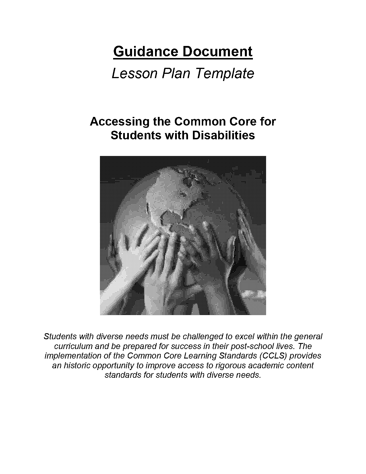 core lesson planning template