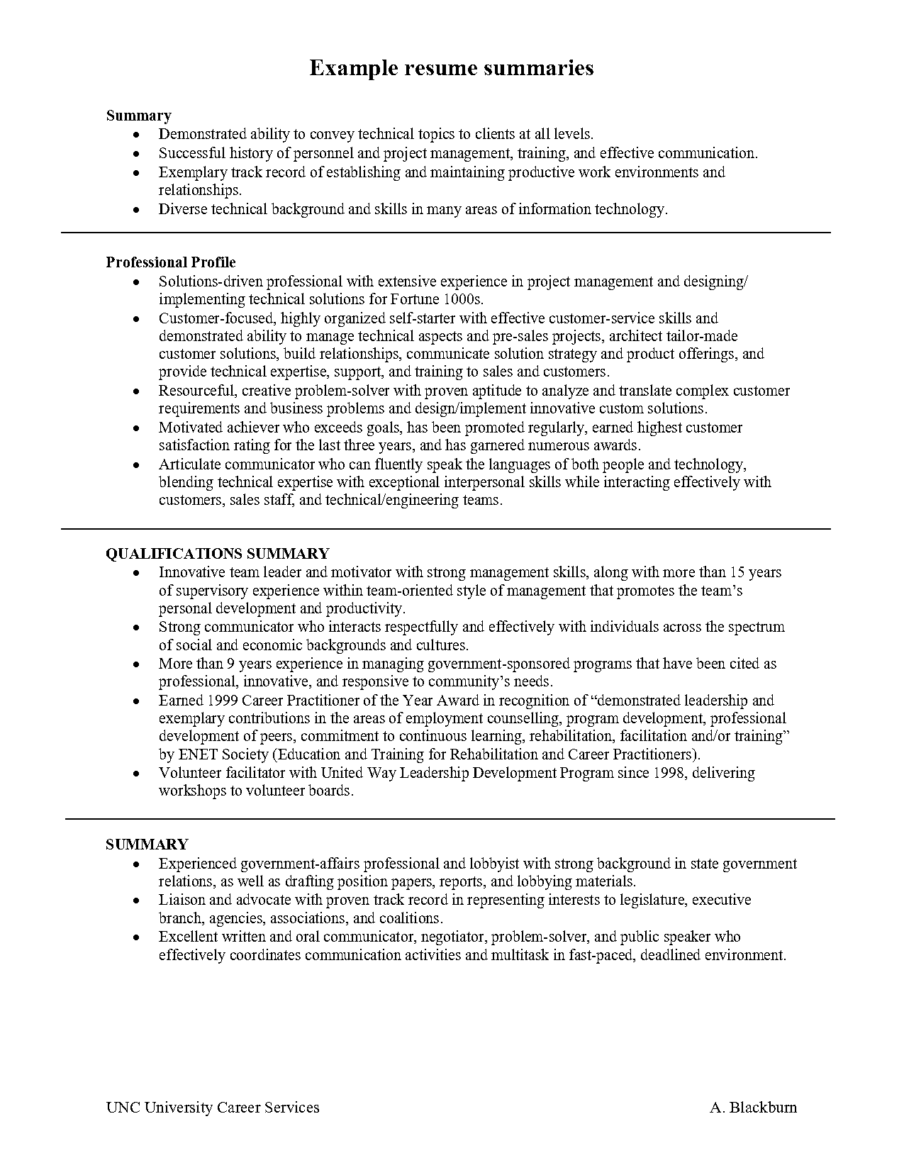 nutrition writer resume sample