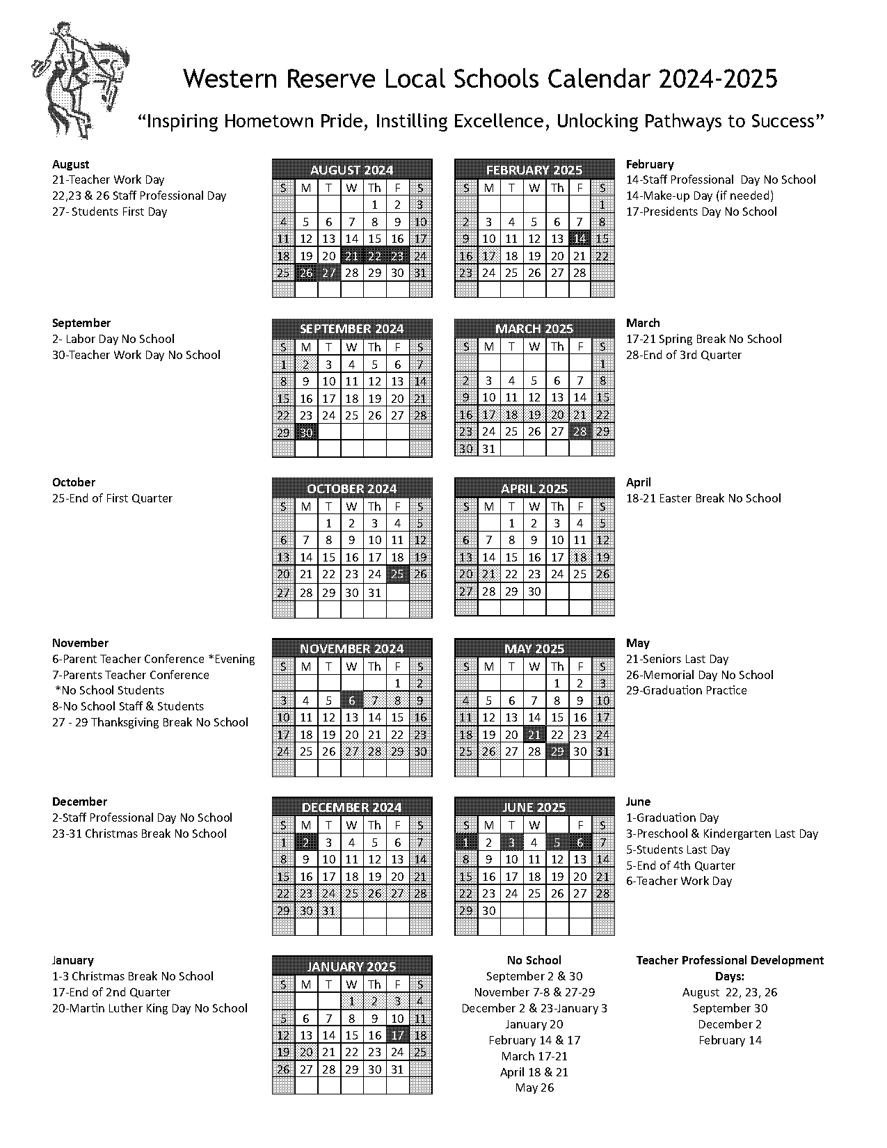 google doc calendar month template