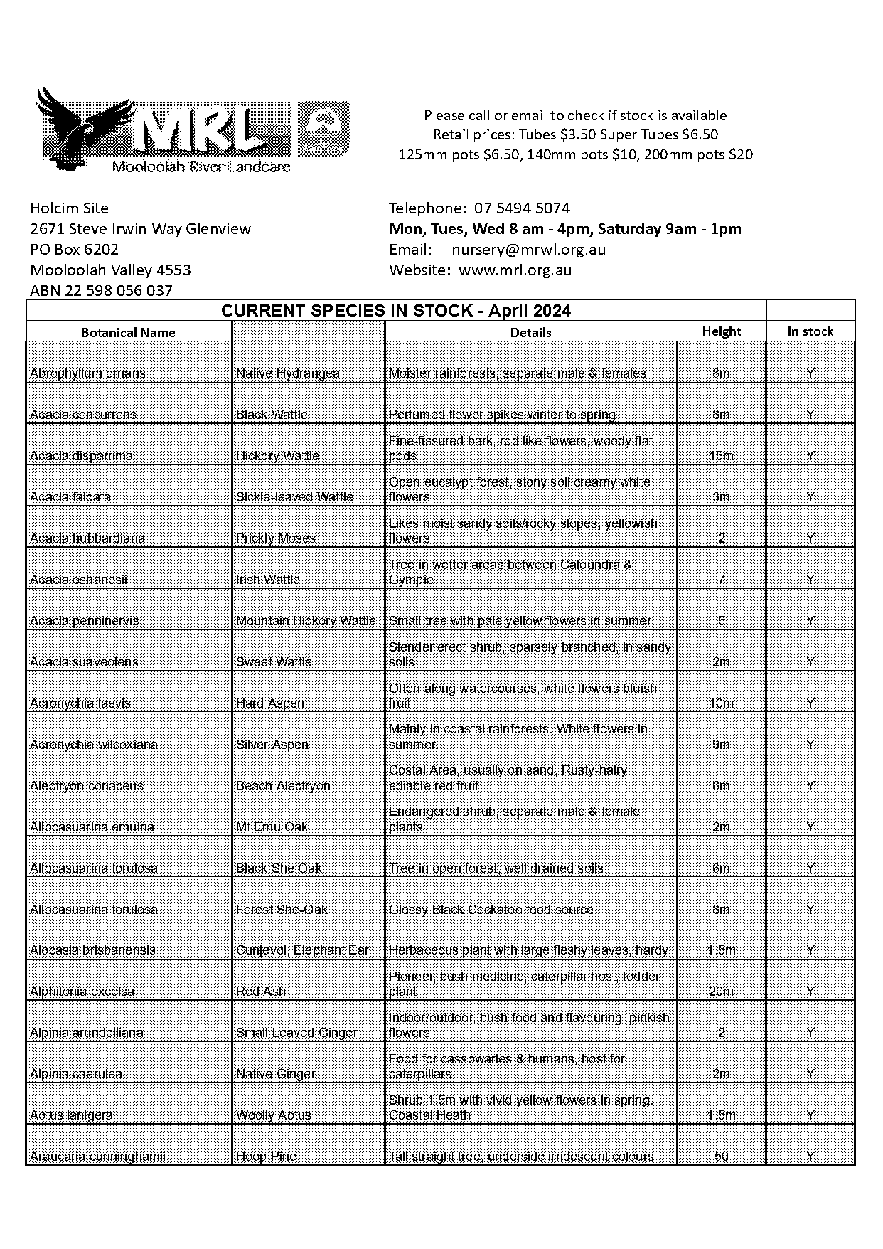 bar stock google sheets template