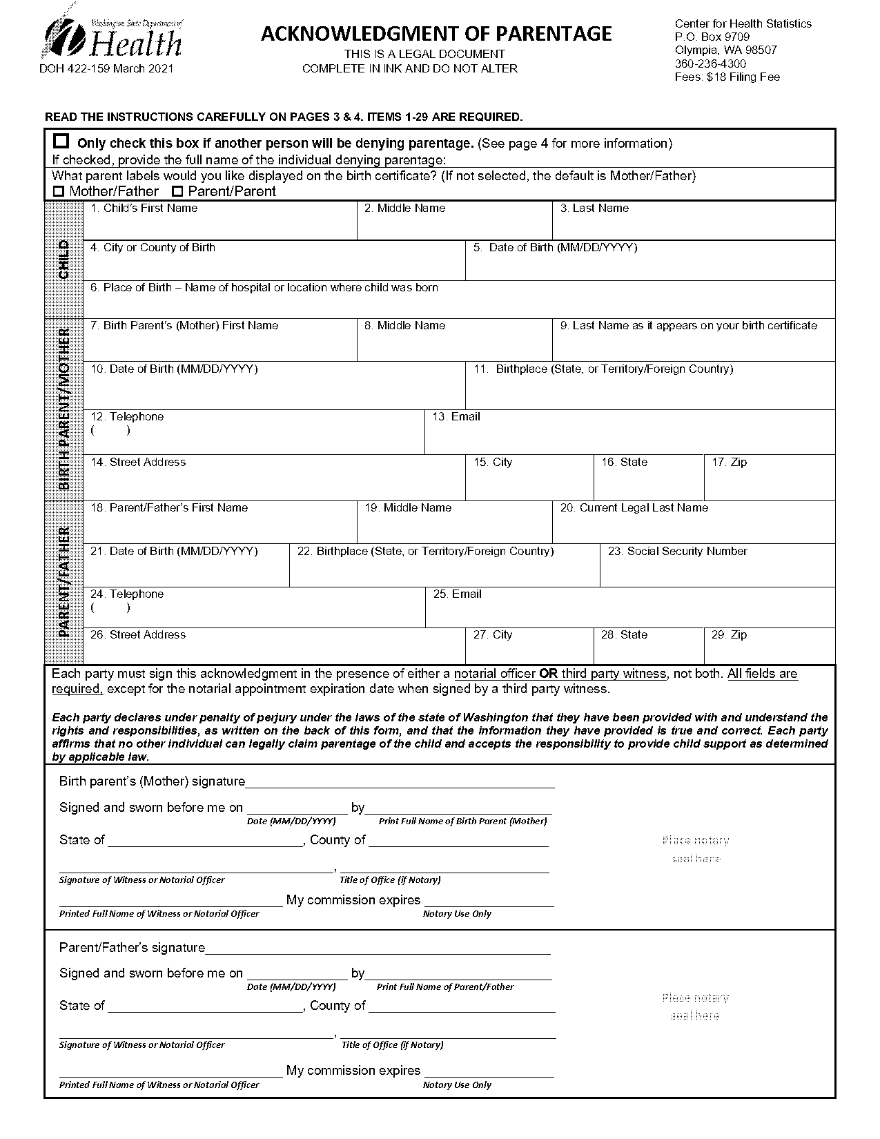 requirements to be a notary in washington state