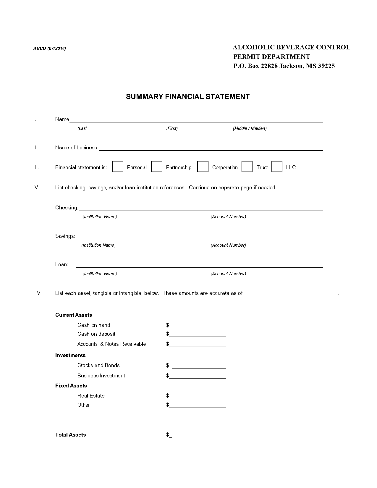 accounts payable summary statement