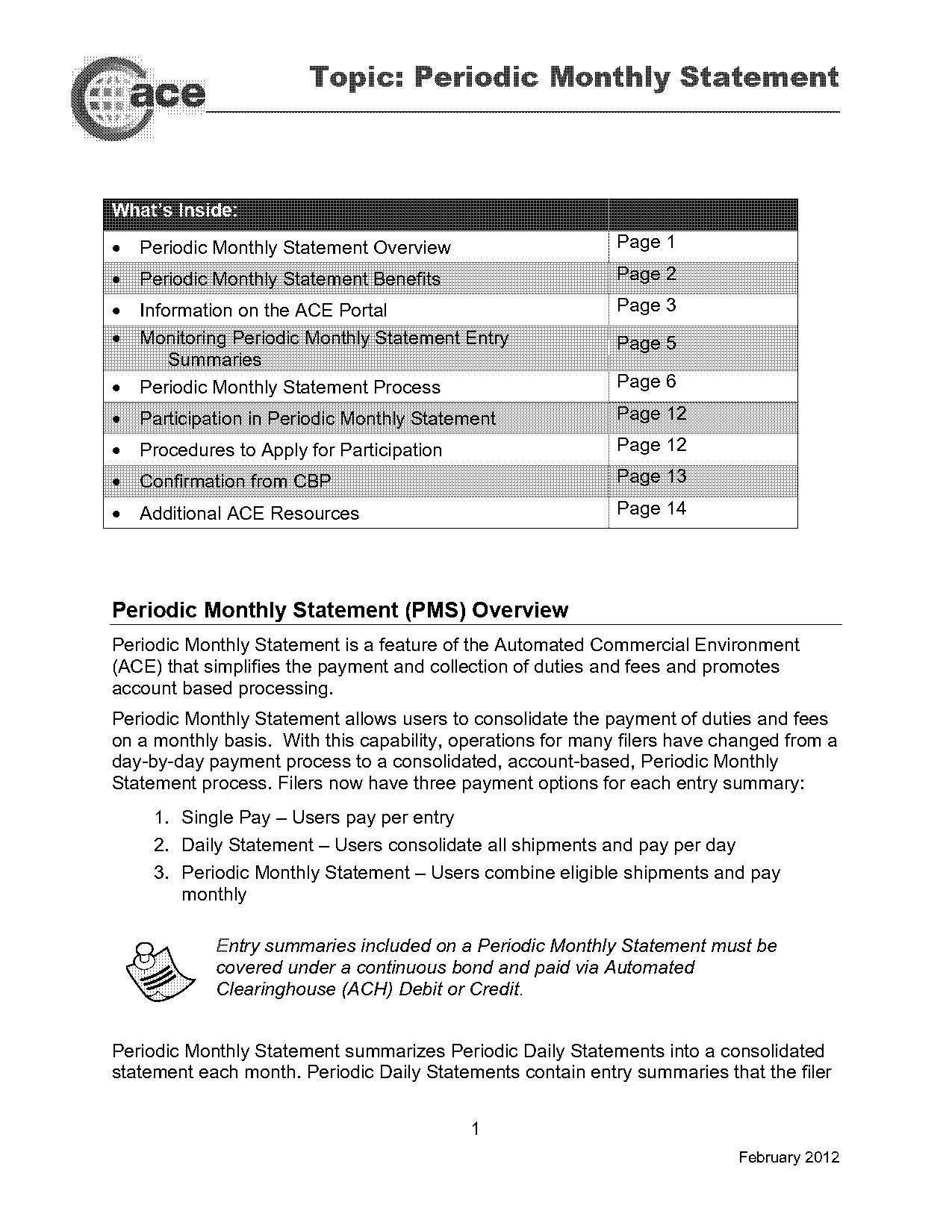 accounts payable summary statement