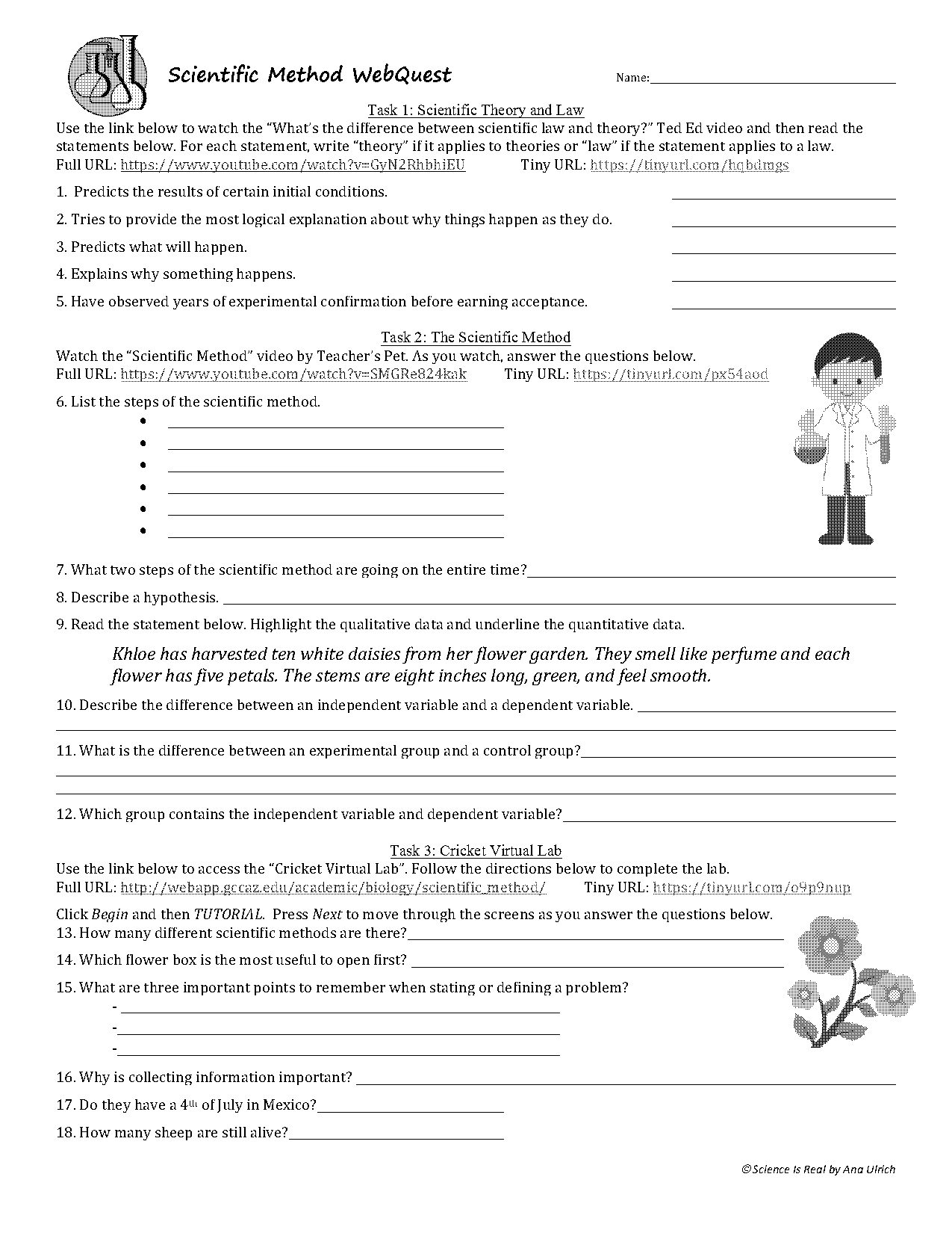 mythbusters and the scientific method worksheet answers