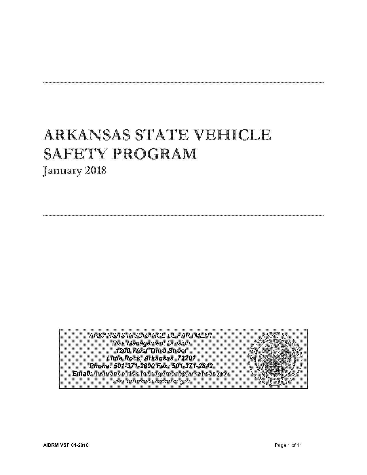 state of arkansas cell phone driving safety policy